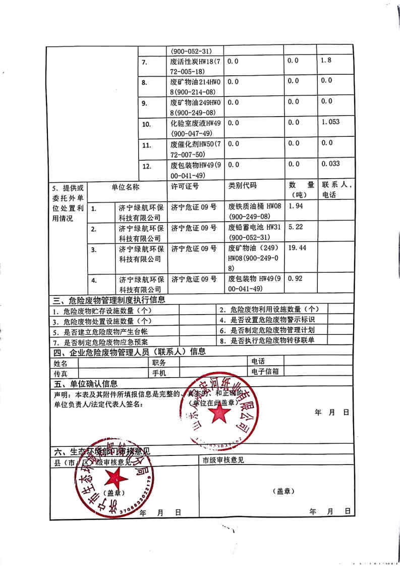 2025年澳门正规电子游戏平台宏河纸业危险废物第三季度报表_Page2.jpg